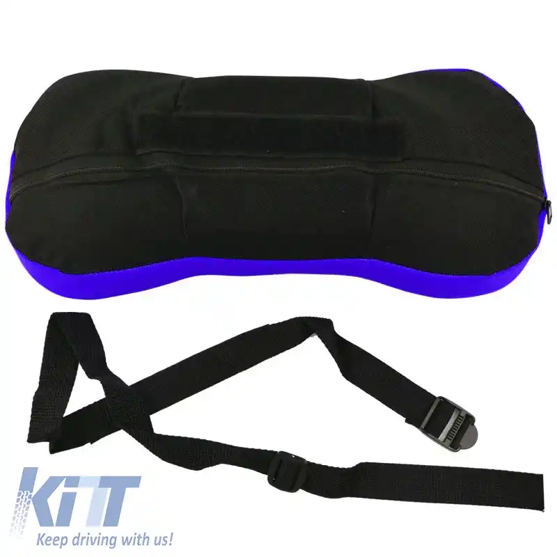 Perna pentru gât Type-R potrivită pentru scaun auto Albastru / Negru 34x16x7cm 1 bucată-image-6305087