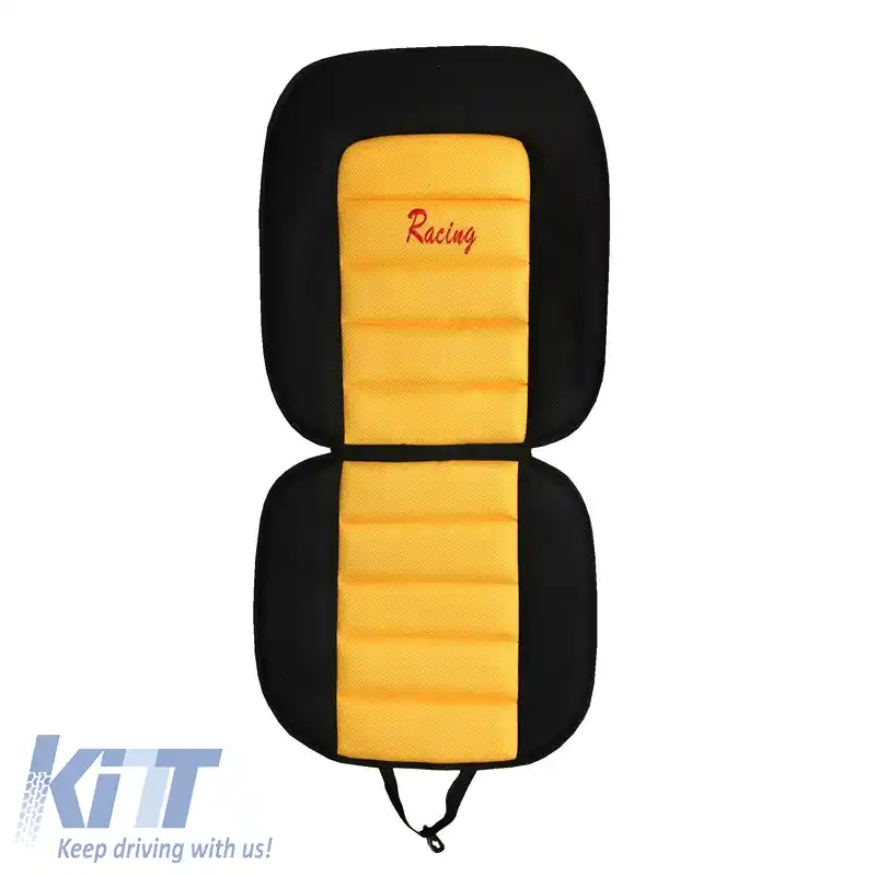 Pernele frontale pentru scaune Racing Negru/Galben 5 buc.-image-6296081