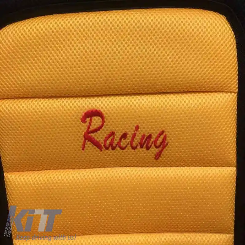 Pernele frontale pentru scaune Racing Negru/Galben 5 buc.-image-6296086