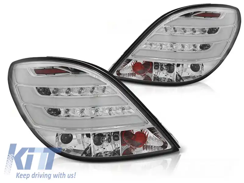 PEUGEOT 207 3D/5D 05.06-06.09 BAR LED DIN CHROME