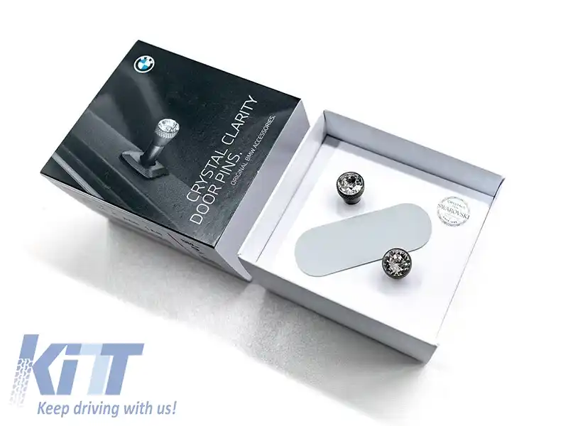 Pini originali BMW pentru închidere ușă cu cristal Swarovski, 2 bucăți-image-6130126