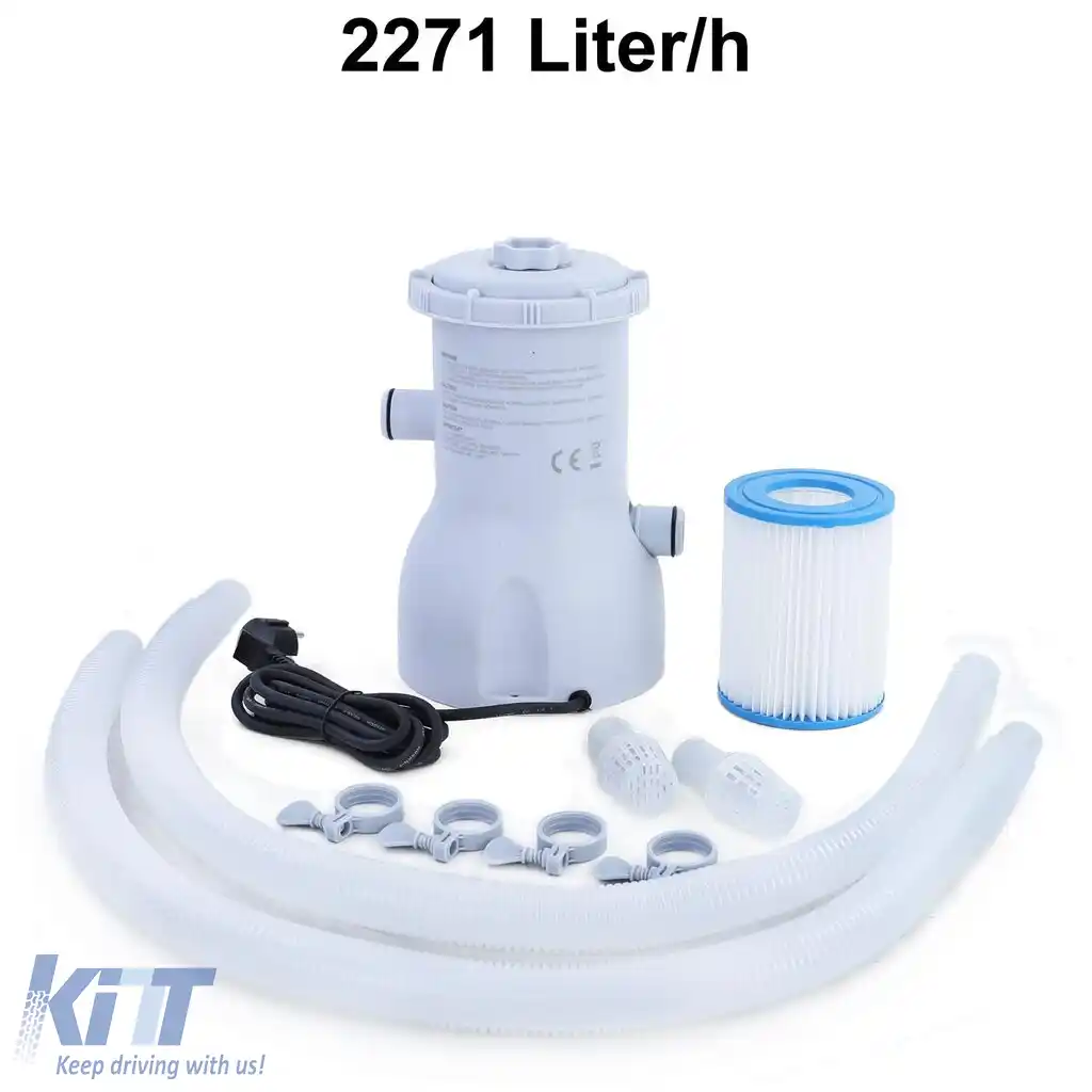 Piscină rectangulară BESTWAY Steel Pro Frame cu filtru + pompă 221x150x43cm-image-6197150