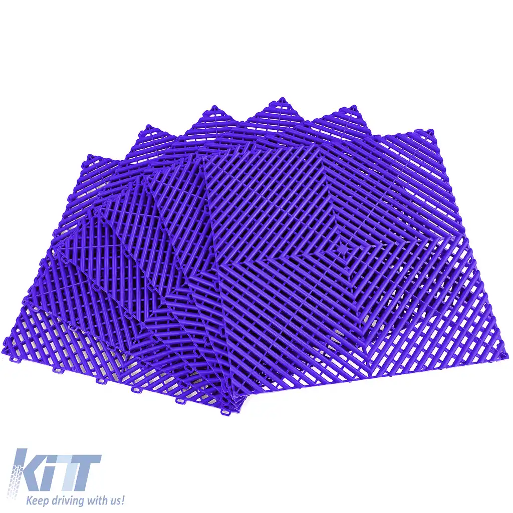 Placă de pardoseală RAMROXX Performance pentru garaj, violet, 40x40cm, 6 bucăți, 0.96mp