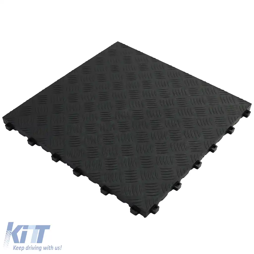 image-31-Placă de performanță RAMROXX Checker Plate pentru podea de garaj, neagră, 40x40cm