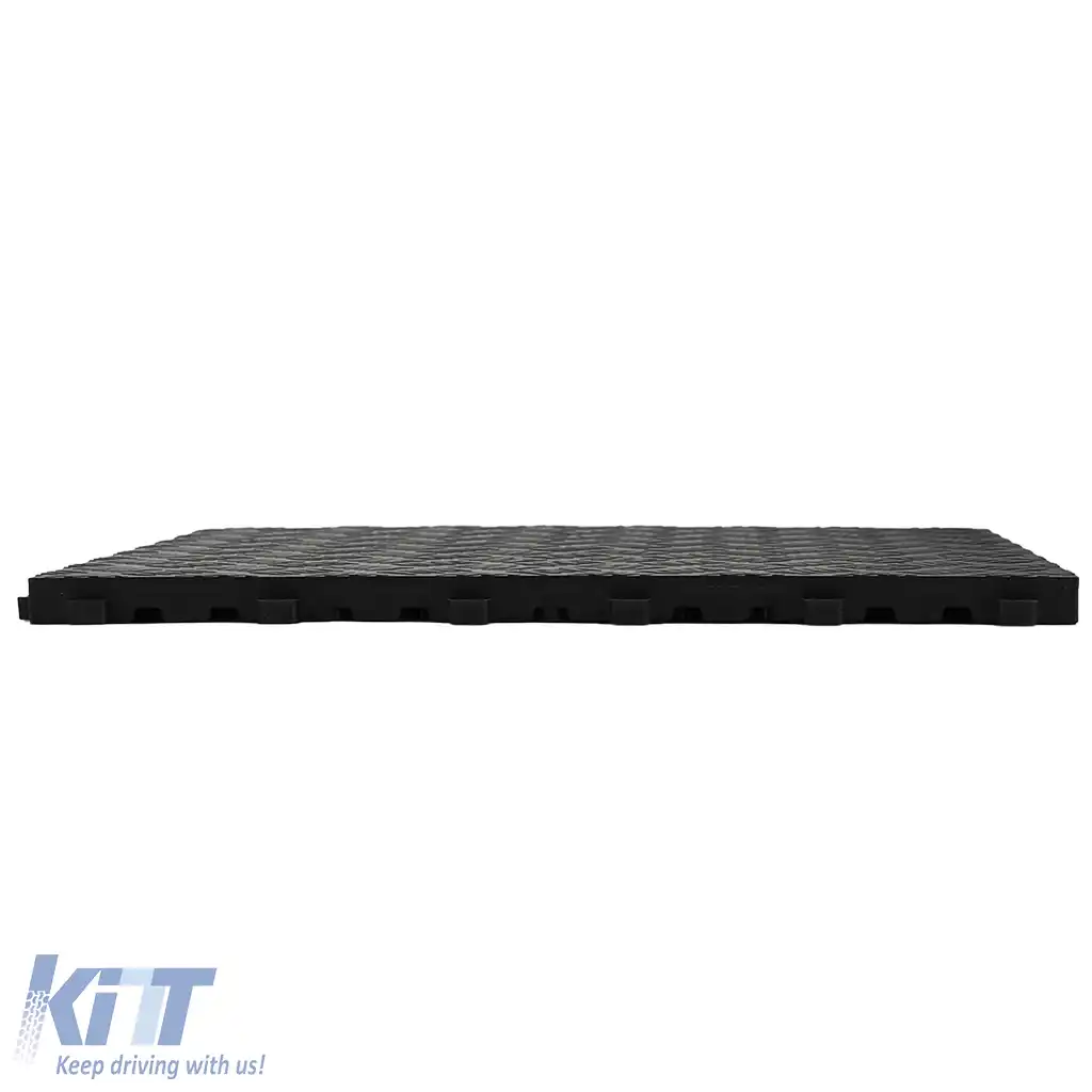 Placă de performanță RAMROXX Checker Plate pentru podea de garaj, neagră, 40x40cm-image-6200635