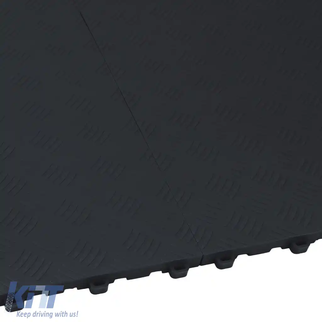 Placă de podea din cauciuc RAMROXX Performance, pentru garaj, neagră, 40x40cm-image-6276702