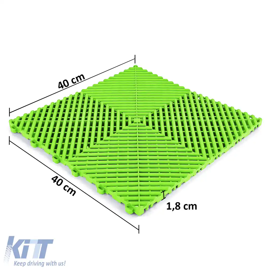 Placă de podea RAMROXX Performance pentru garaj, culoare verde deschis, 40x40cm-image-6194451