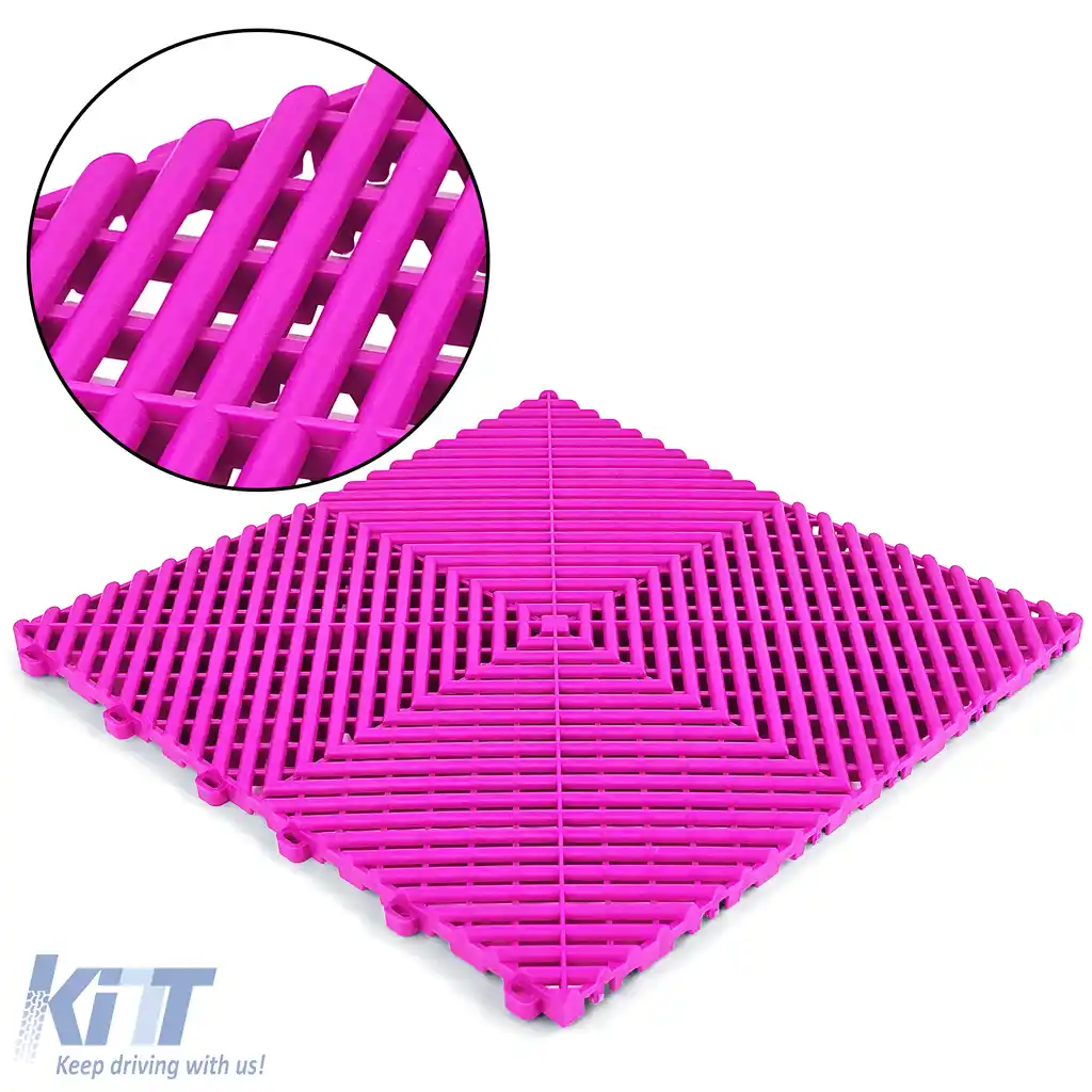Placă de podea RAMROXX Performance pentru garaj, 40x40cm, roz-image-6207620