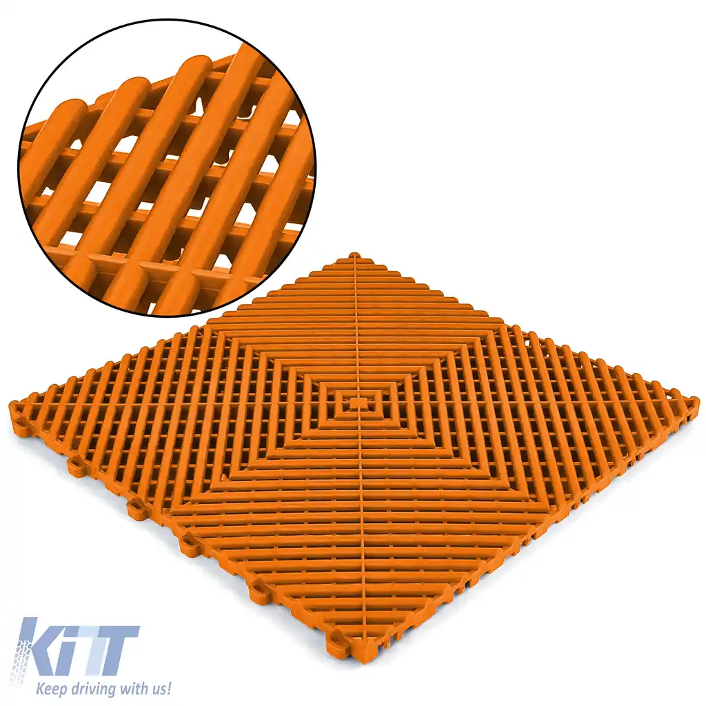 Placă de podea RAMROXX Performance pentru garaj Podea portocalie 40x40cm 6 bucăți 0.96mp-image-6208649