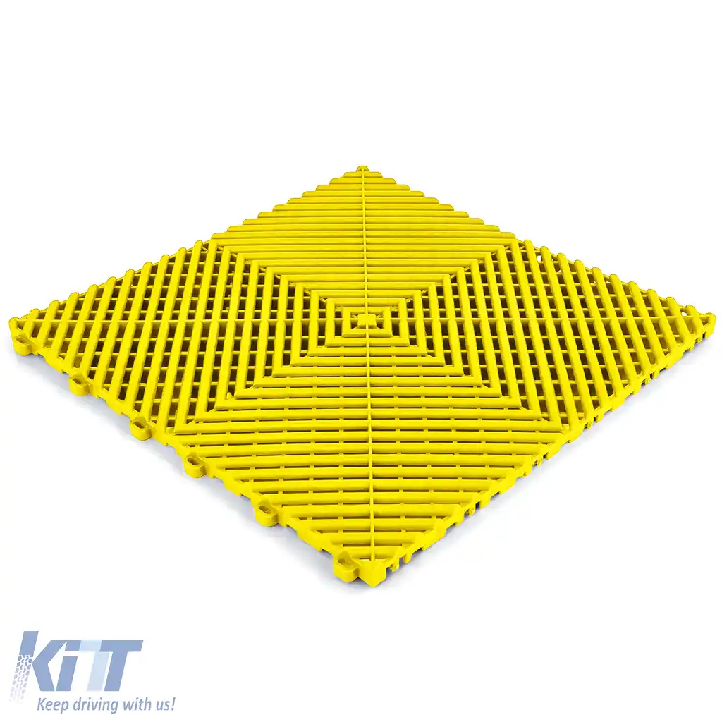 Placă de podea RAMROXX Performance pentru garaj, galbenă, 40x40cm