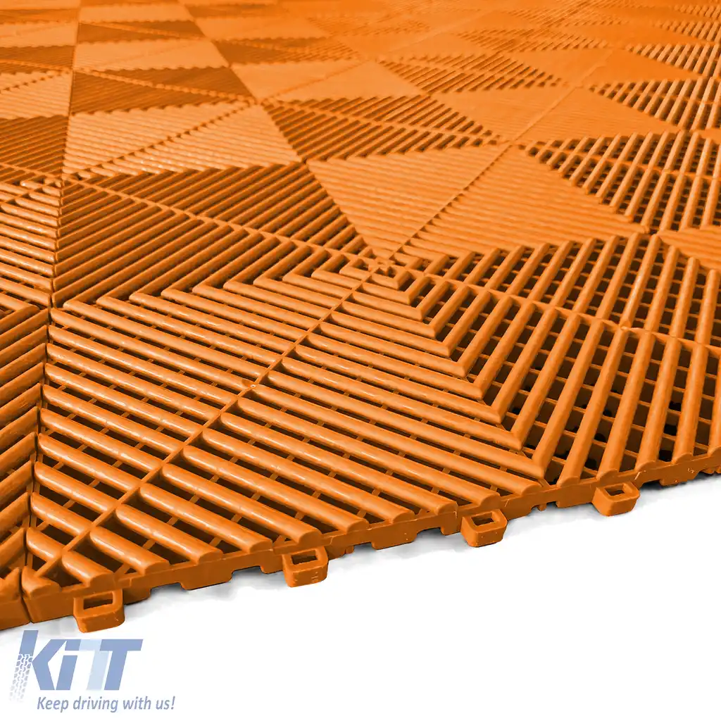 Placă de podea RAMROXX Performance pentru garaj, culoare portocalie, 40x40cm-image-6210270