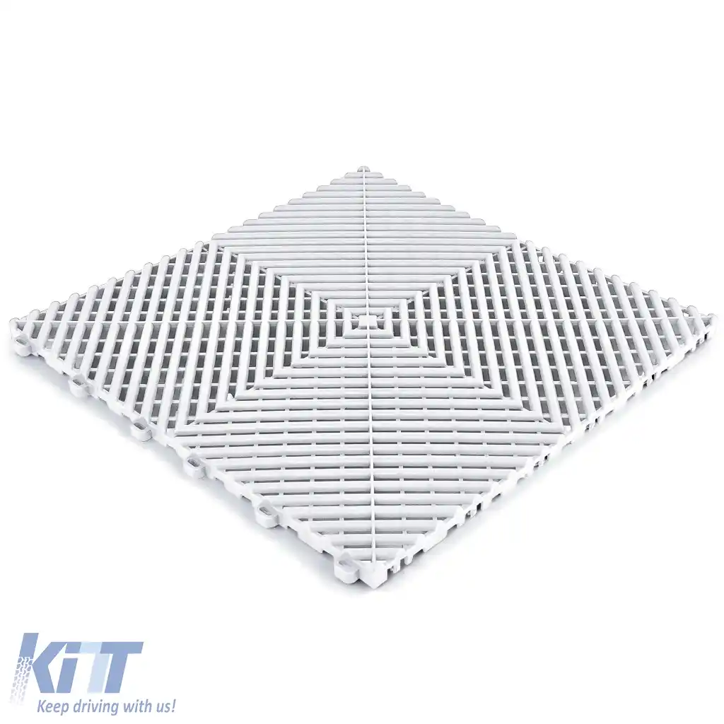 Placă de podea RAMROXX Performance pentru garaj Alb 40x40cm