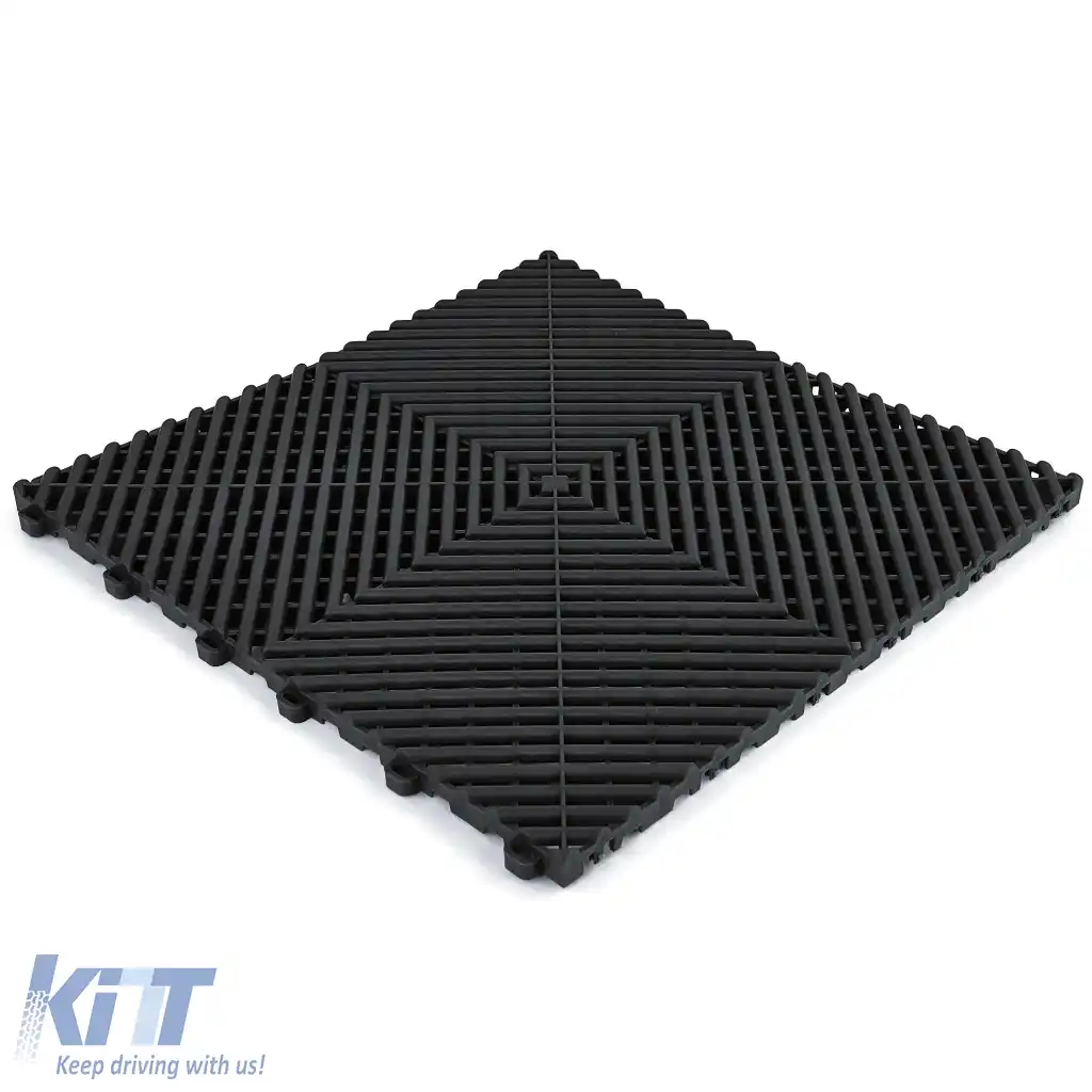 Placă de podea RAMROXX Performance pentru garaj, podea neagră 40x40cm