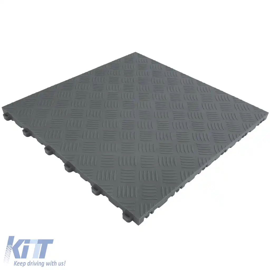 Placă de verificare a performanței RAMROXX, placă de podea pentru garaj, gri, 40x40cm