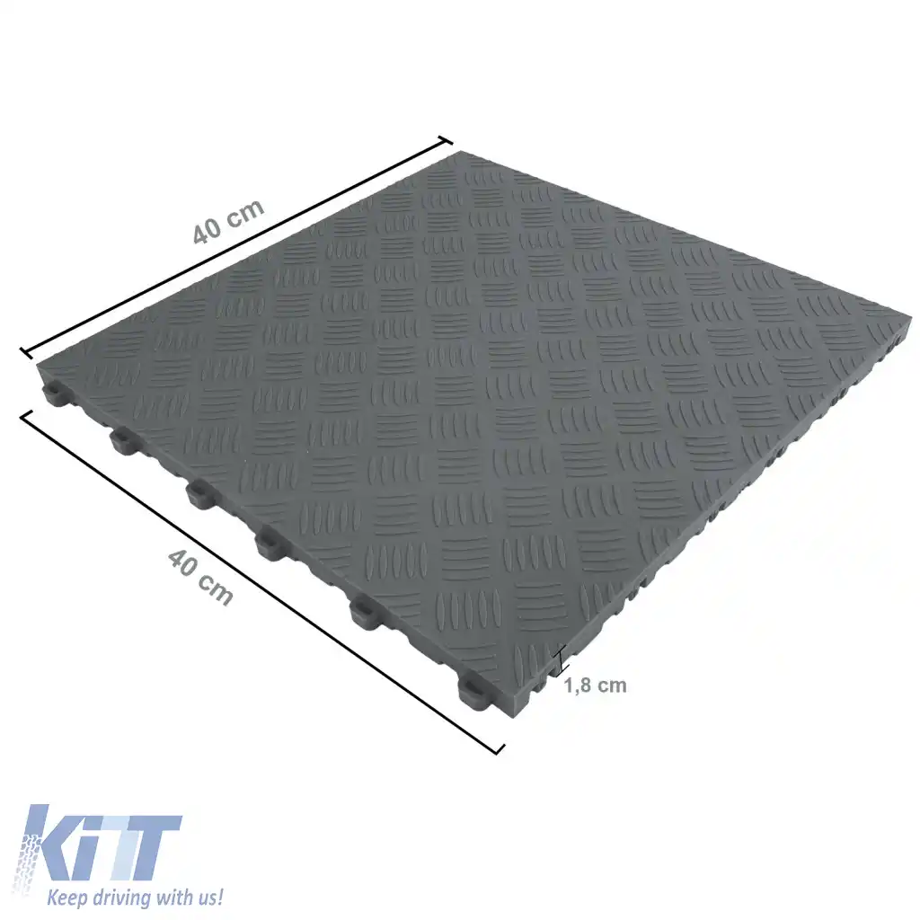 Placă de verificare a performanței RAMROXX, placă de podea pentru garaj, gri, 40x40cm-image-6276712