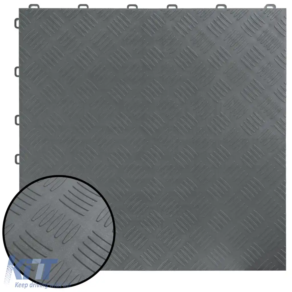 Placă de verificare a performanței RAMROXX, placă de podea pentru garaj, gri, 40x40cm-image-6276713