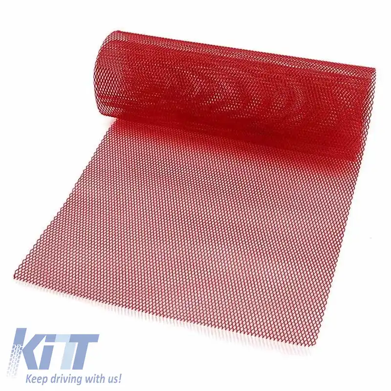Plasă de Bumper Universal din Aluminiu 120x20cm Roșie 1 Buc-image-6308017
