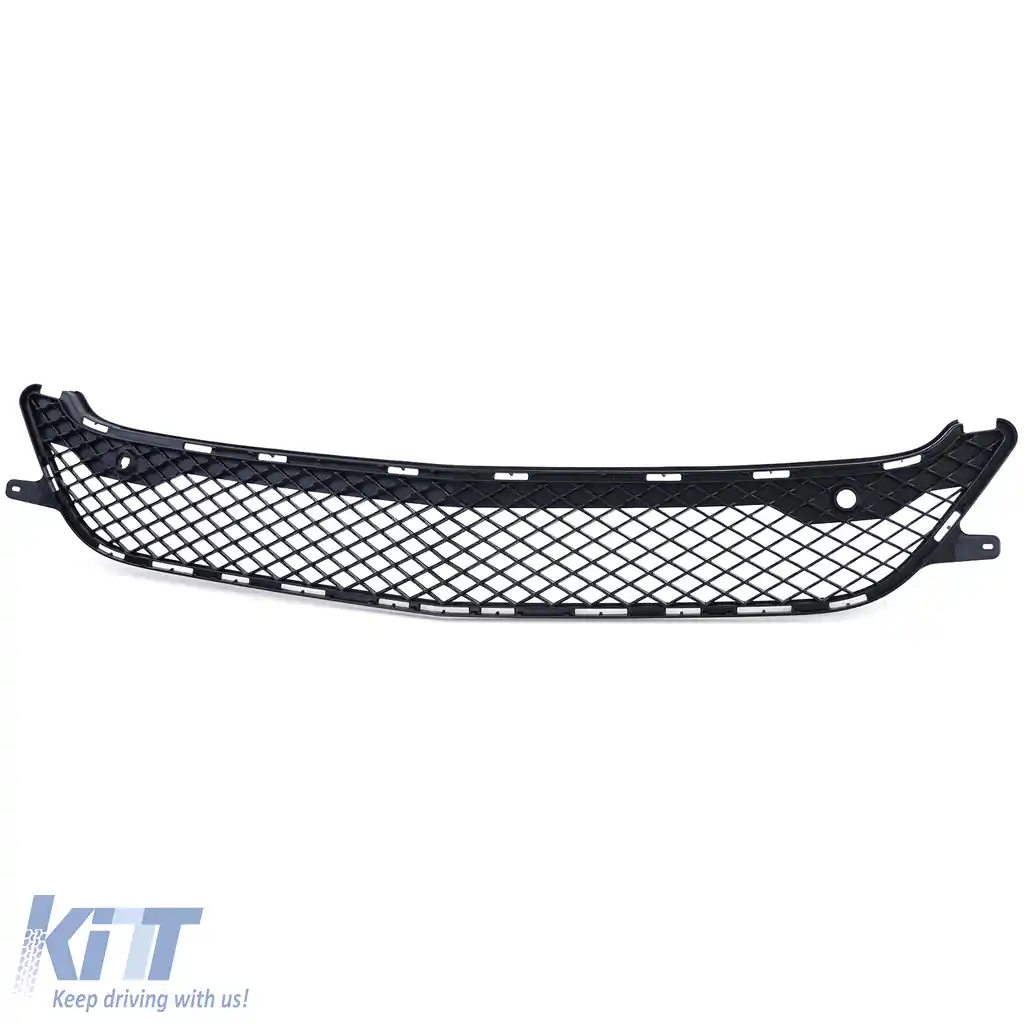 Plasă de grilaj radiator în bara de protecție potrivită pentru Mercedes CLS C218 X218 11-14 fără pachetul A Design-image-6202290