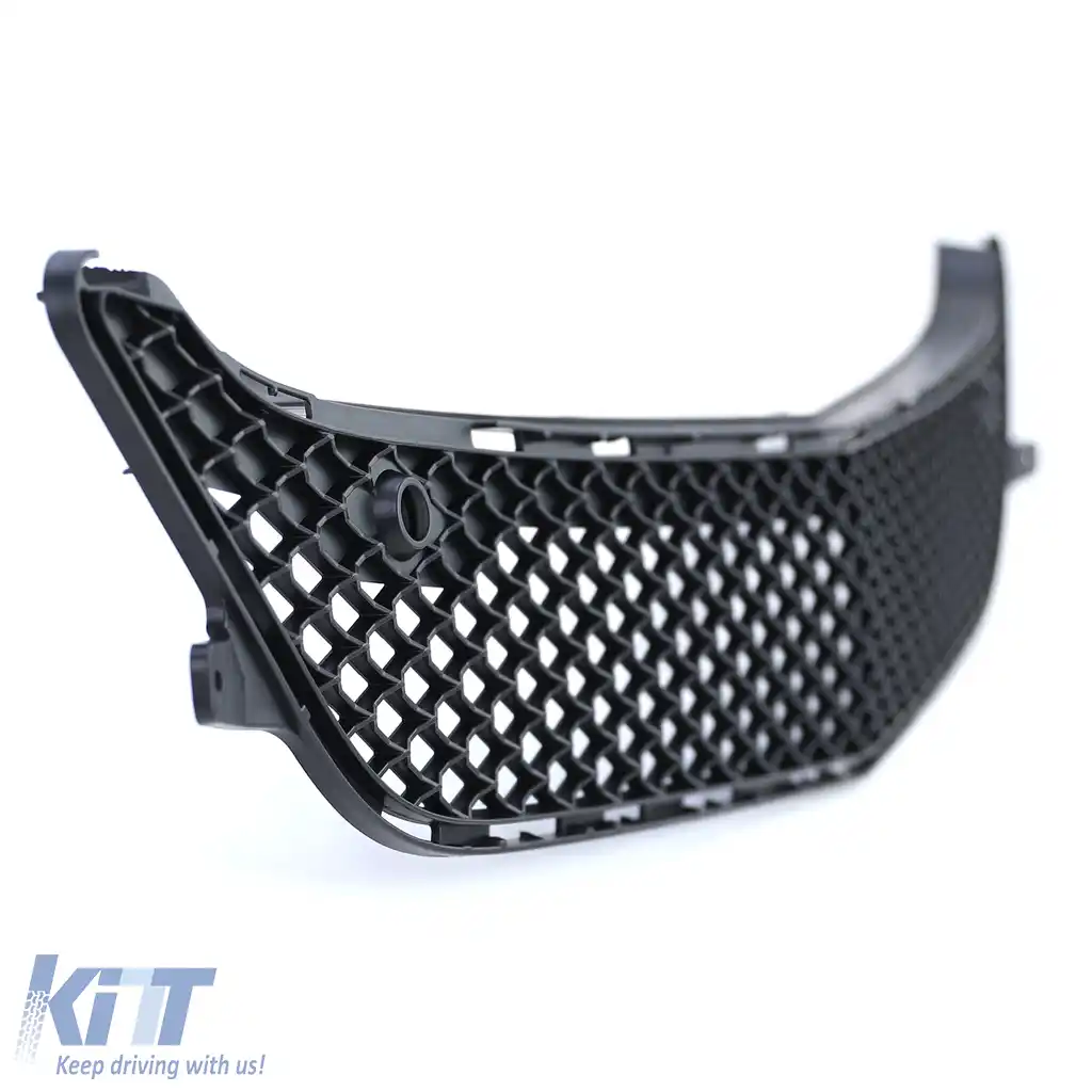 Plasă de grilaj radiator în bara de protecție potrivită pentru Mercedes CLS C218 X218 11-14 fără pachetul A Design-image-6202292