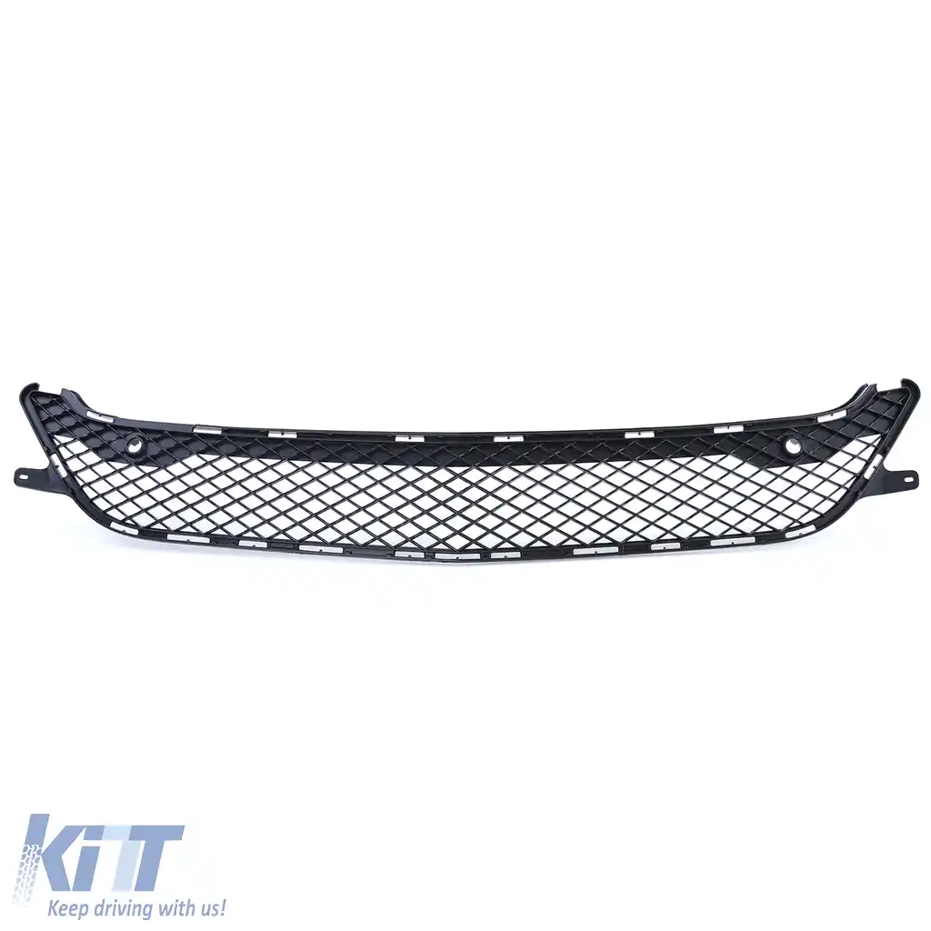 Plasă de grilaj radiator în bara de protecție potrivită pentru Mercedes CLS C218 X218 11-14 fără pachetul A Design-image-6202293