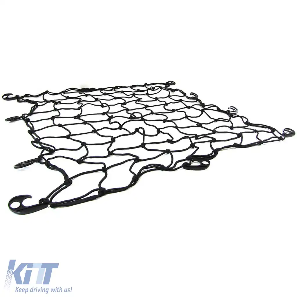 Plasă de remorcă 2.5x3m din nailon elastic rezistent la rupere, plasă de încărcare pentru remorcă auto, de culoare neagră