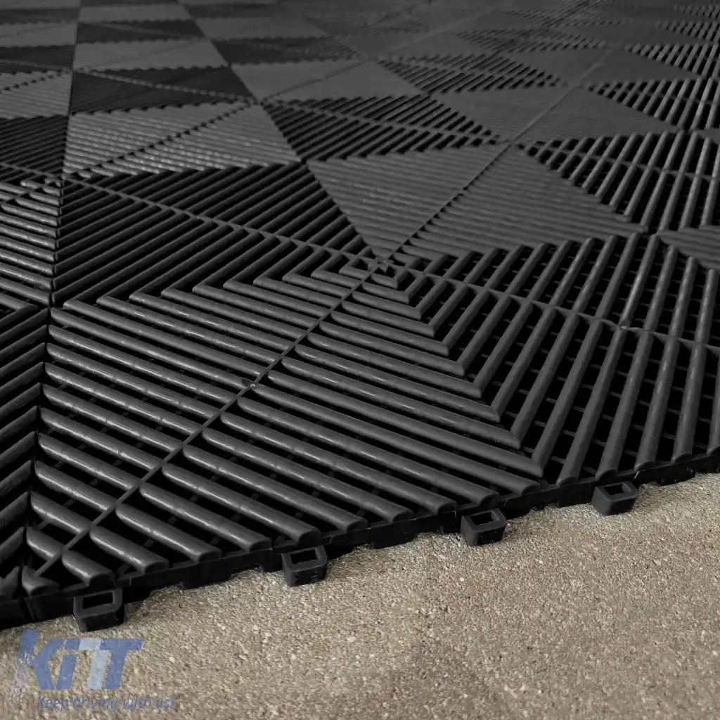 Plăci de pardoseală RAMROXX Performance pentru garaj Pardoseală 2.8mx5.6m negru albastru deschis 3-image-6276387