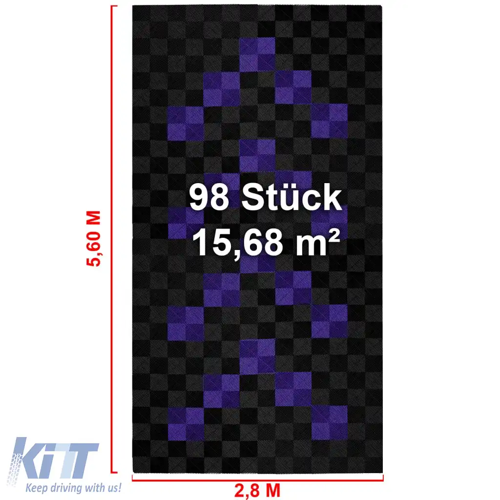 Plăci de performanță RAMROXX pentru garaj, podea 2.8mx5.6m, negru violet 1-image-6276326