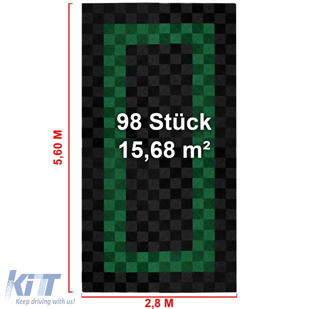 Plăci de performanță RAMROXX pentru garaj, podea 2.8mx5.6m, negru-verde, Set3-image-6276650