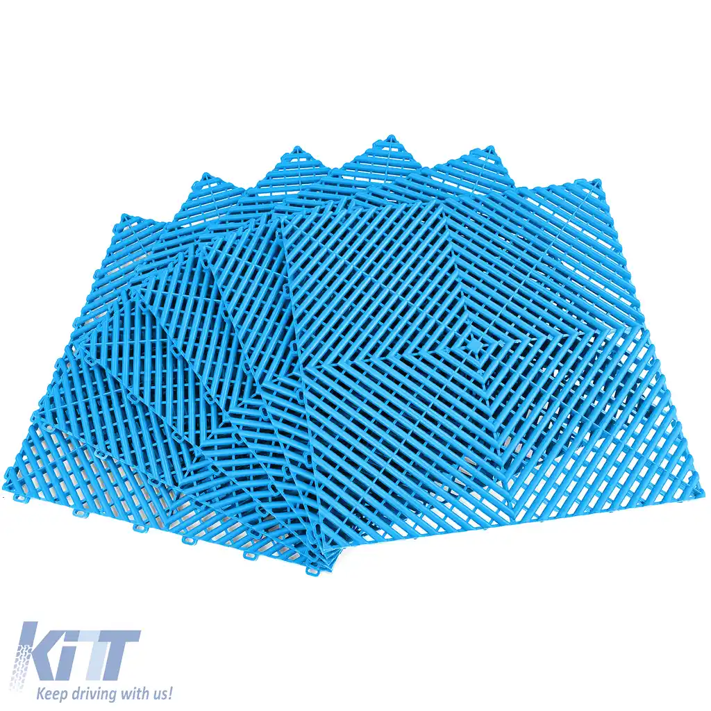 Plăci de podea RAMROXX Performance pentru garaj, culoare albastru deschis, 6x 40x40cm, 0.96mp