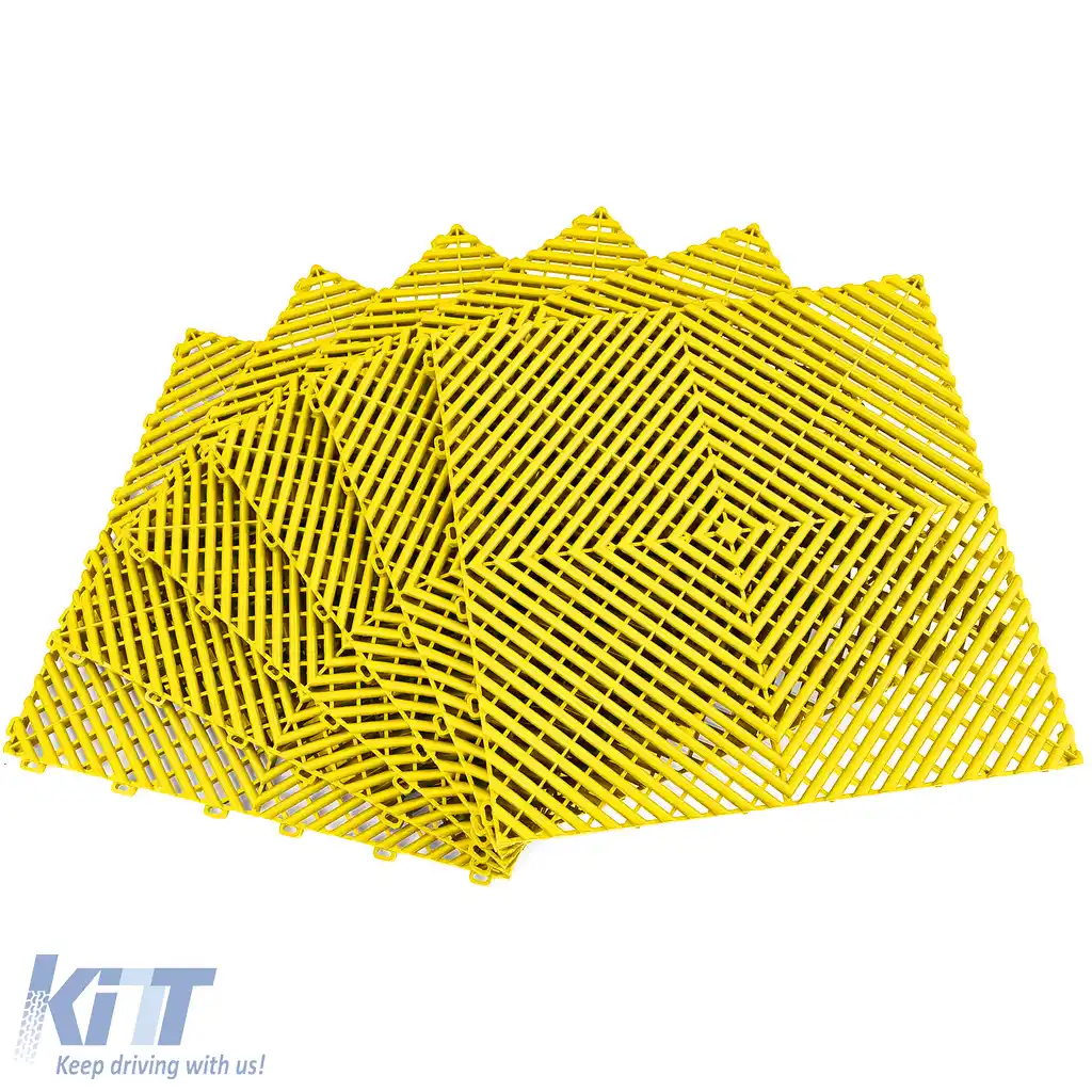 Plăci de podea RAMROXX Performance pentru garaj Galben 40x40cm 6 bucăți 0.96mp