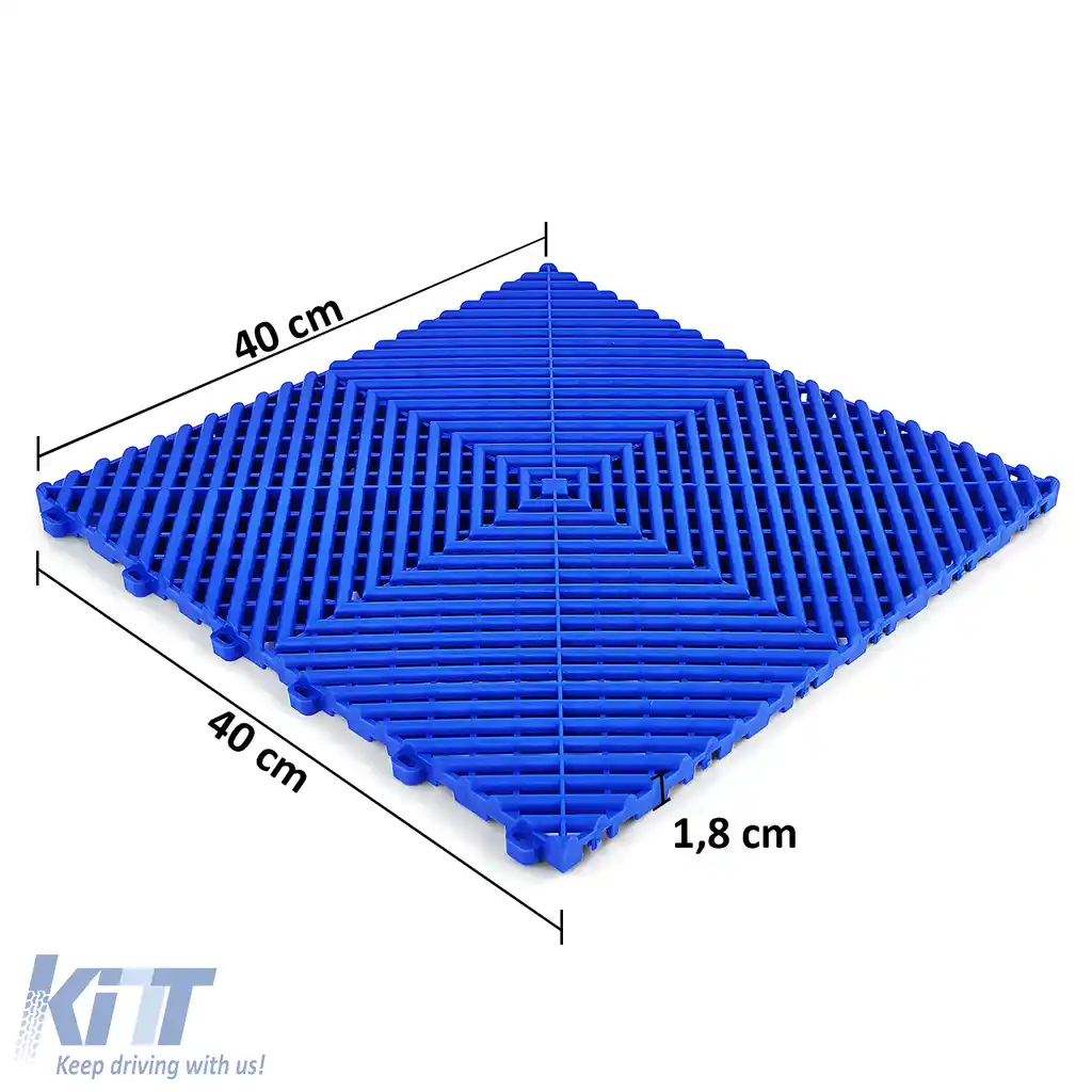 Plăci de podea RAMROXX Performance pentru garaj, culoare albastră, 40x40cm, 6 bucăți, 0.96mp-image-6208646
