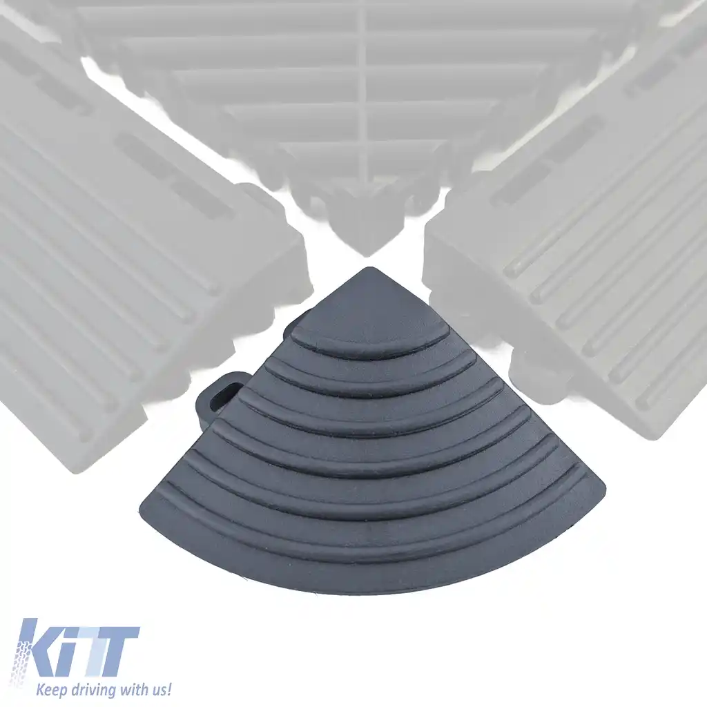 Plăci de podea RAMROXX Performance pentru garaj, colț de podea, piesă colț gri