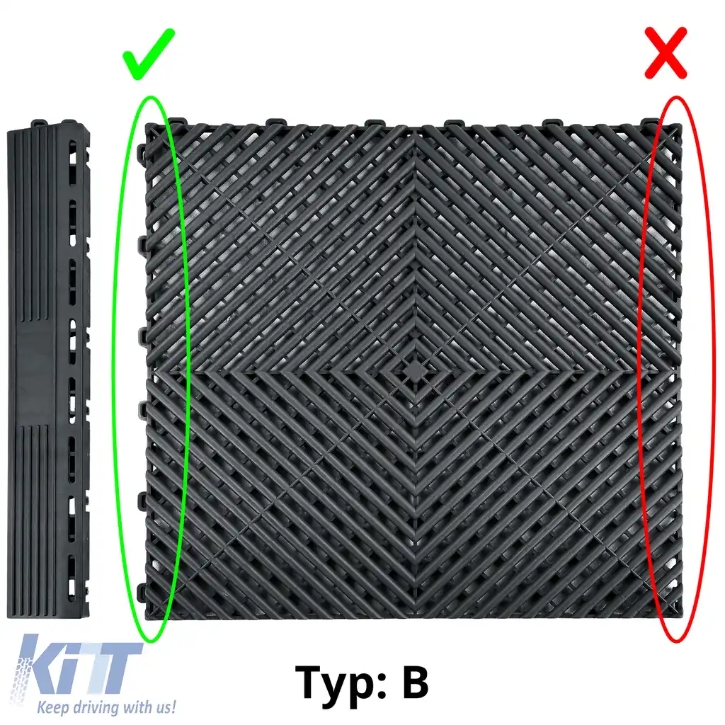 Plăci de podea RAMROXX Performance pentru garaj, panou lateral de podea, rampă, tip B, negru-image-6208671