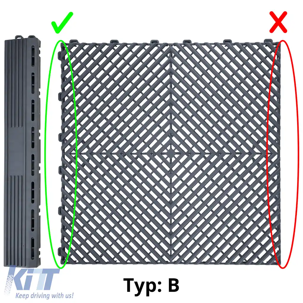 Plăci de podea RAMROXX Performance pentru garaj, rampă laterală, gri, tip B-image-6208692