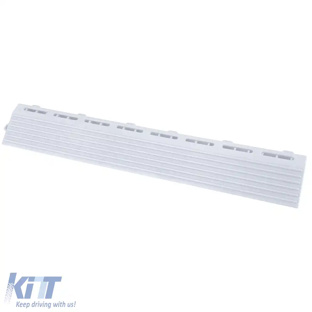 Plăci de podea RAMROXX Performance pentru garaj, parte laterală a podelei, rampă, alb, tip A