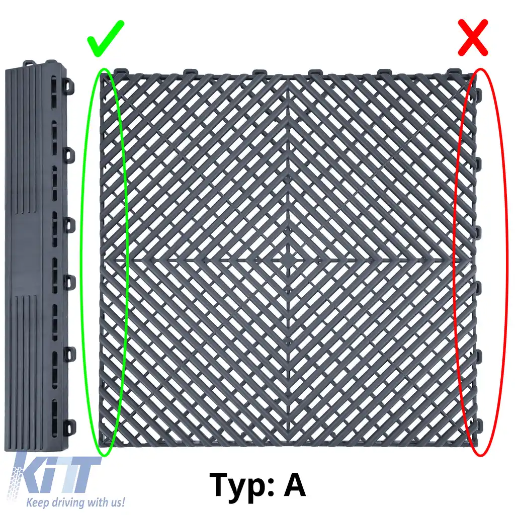 Plăci de podea RAMROXX Performance pentru garaj, rampă laterală, gri, Tip A-image-6210795