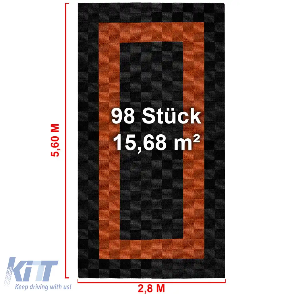 Plăci de podea RAMROXX Performance pentru garaj Podea 2.8mx5.6m negru portocalie 3-image-6276248