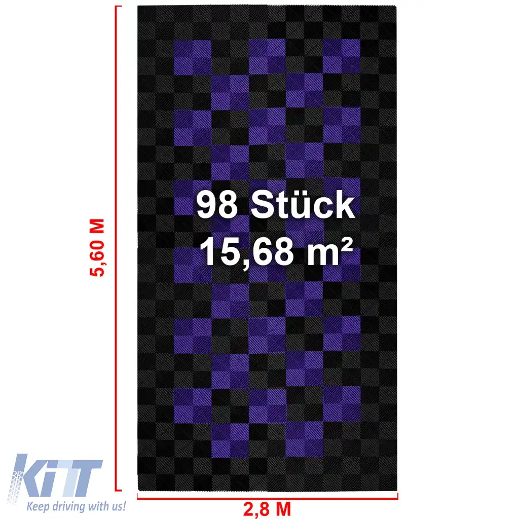 Plăci de podea RAMROXX Performance pentru garaj 2.8mx5.6m Negru Violet 2-image-6276332