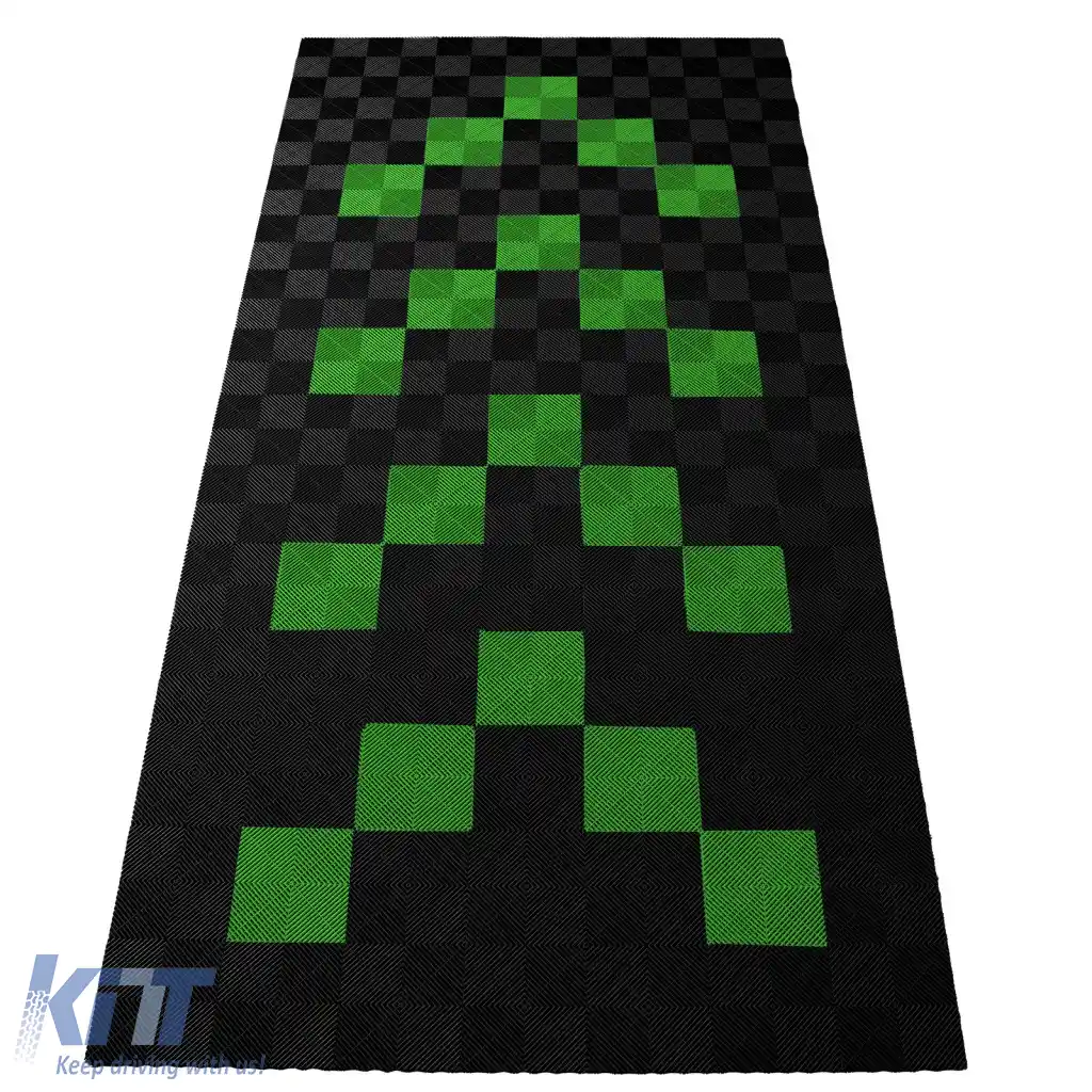 Plăci de podea RAMROXX Performance pentru garaj Podea 2.8mx5.6m negru verde deschis 1