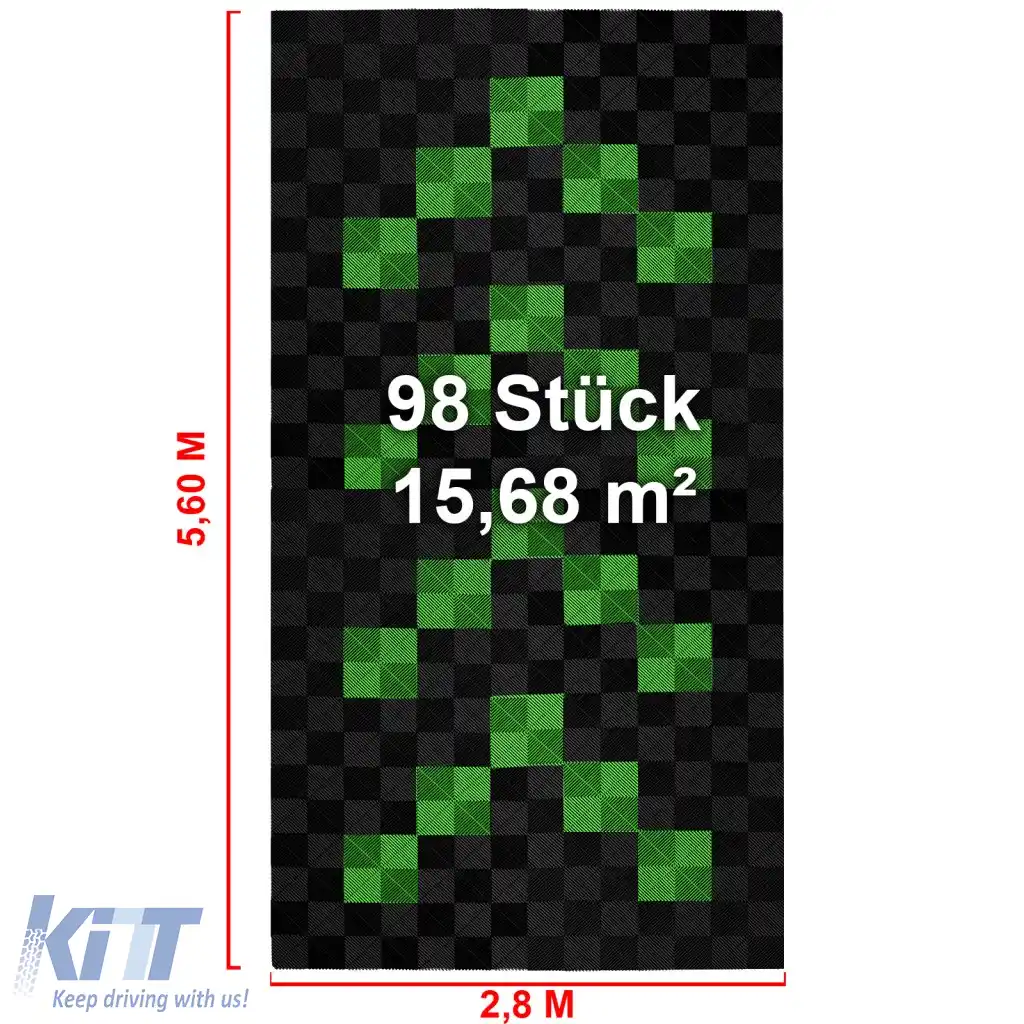 Plăci de podea RAMROXX Performance pentru garaj Podea 2.8mx5.6m negru verde deschis 1-image-6276398