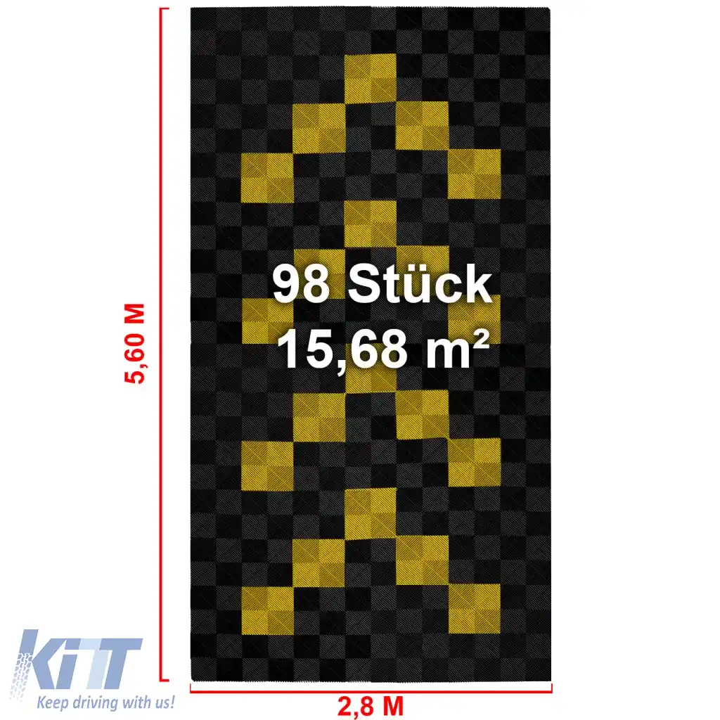 Plăci de podea RAMROXX Performance pentru garaj 2.8mx5.6m Negru Galben Set1-image-6276656