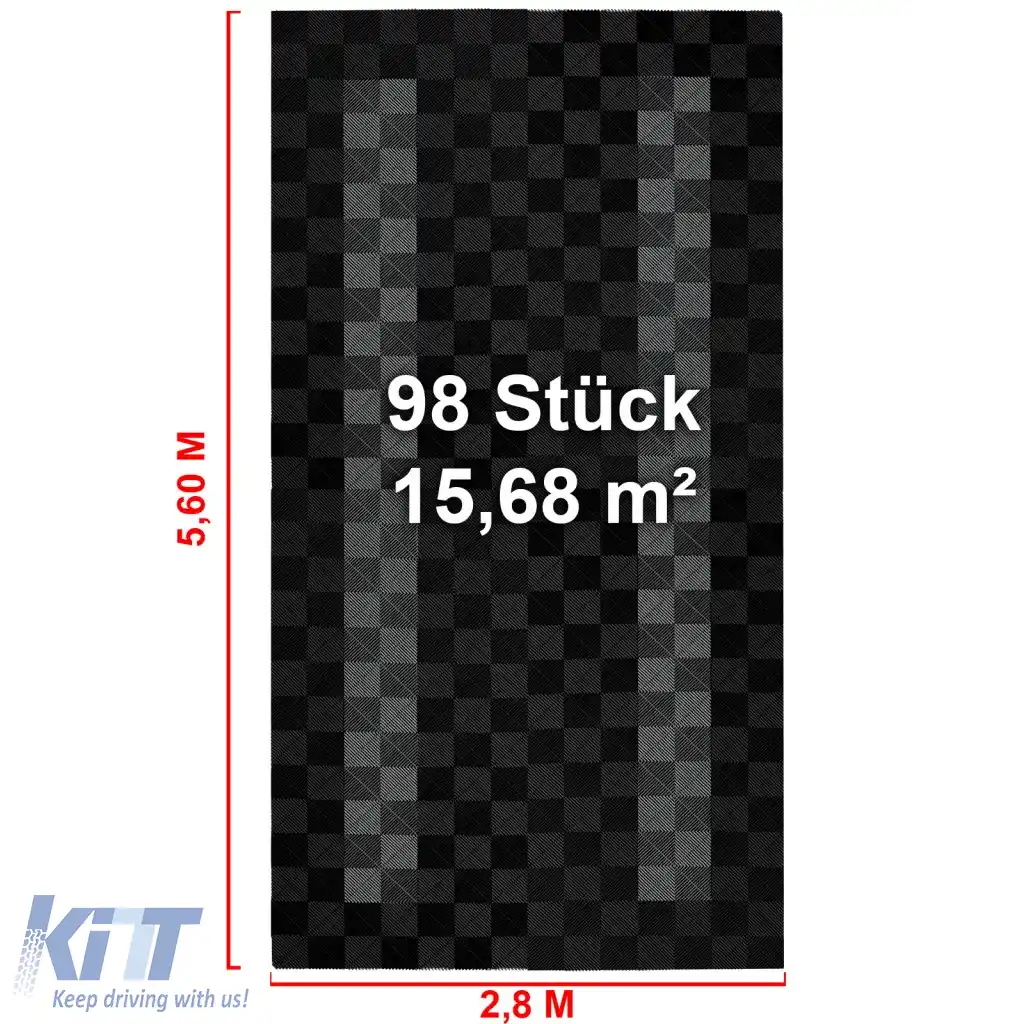 Plăci de podea RAMROXX Performance pentru garaj 2.8mx5.6m Set4 Negru Gri-image-6326179