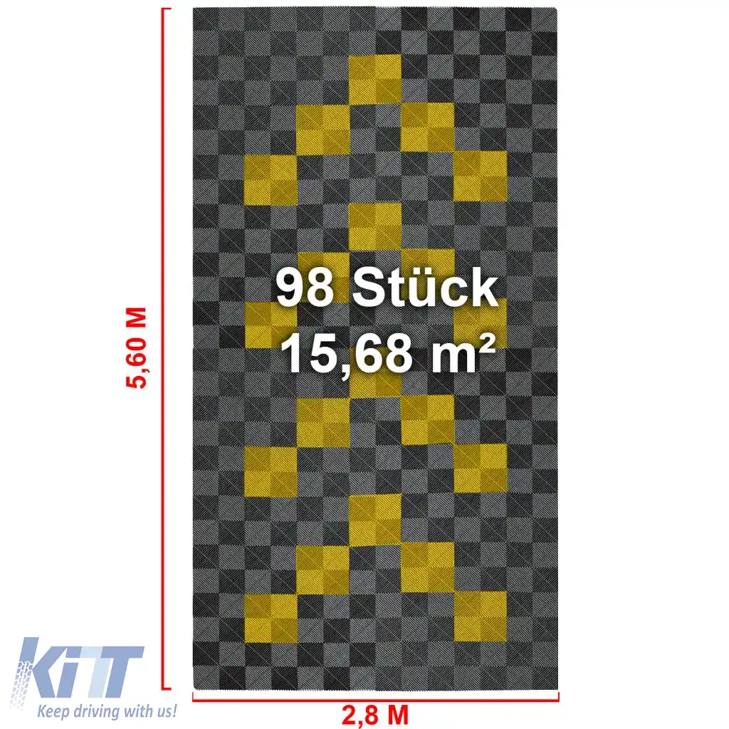 Plăci de podea RAMROXX Performance pentru garaj 2.8mx5.6m Gri Galben Set1-image-6326191
