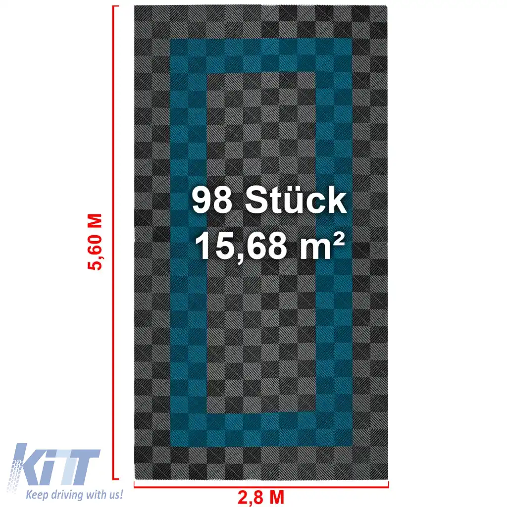 Plăci de podea RAMROXX Performance pentru garaj 2.8mx5.6m Gri deschis Albastru Set3-image-6326308