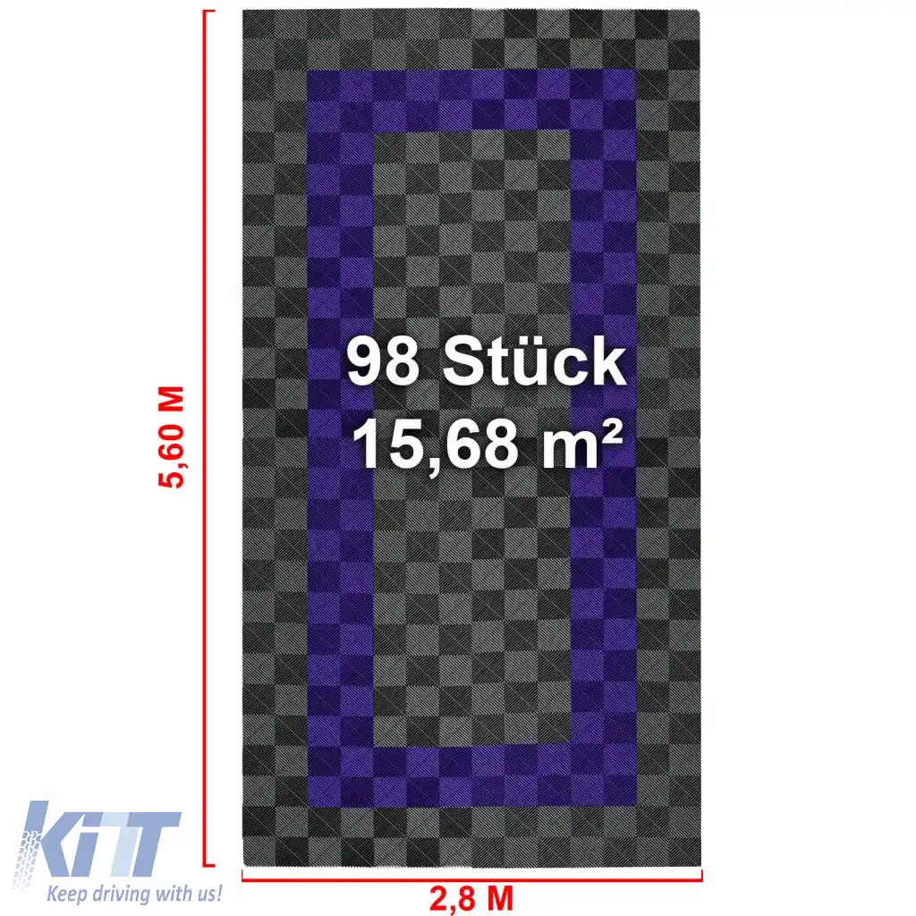 Plăci de podea RAMROXX Performance pentru garaj 2.8mx5.6m Gri Violet Set3-image-6326448