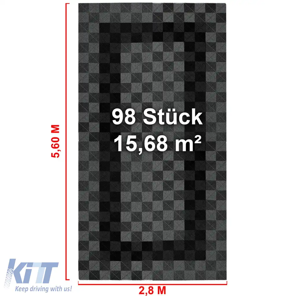 Plăci de podea RAMROXX Performance pentru garaj 2.8mx5.6m Gri Negru Set3-image-6326515