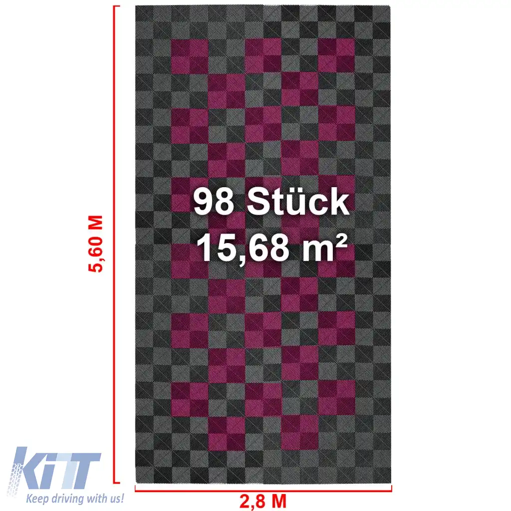 Plăci de podea RAMROXX Performance pentru garaj 2.8mx5.6m Gri Roz Set2-image-6326664