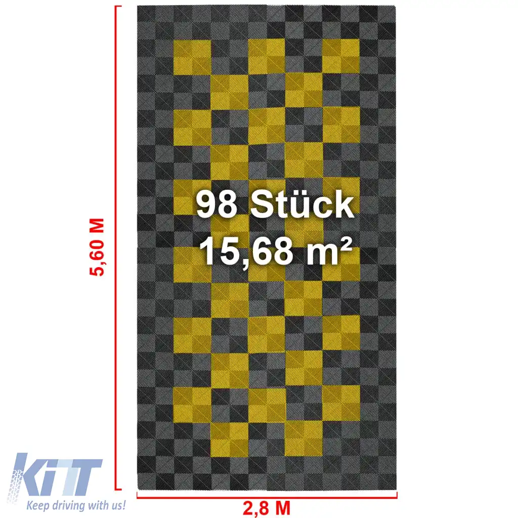 Plăci de podea RAMROXX Performance pentru garaj 2.8mx5.6m Gri Galben Set2-image-6326670