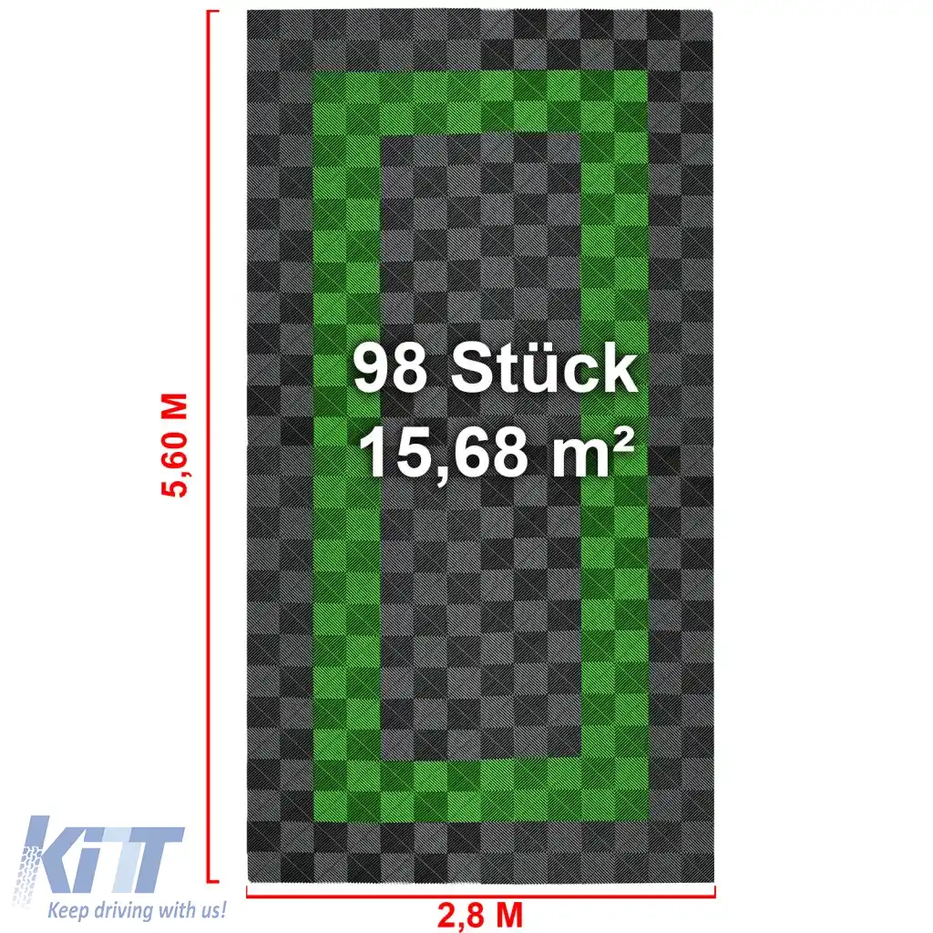 Plăci de podea RAMROXX Performance pentru garaj 2.8mx5.6m Gri Verde Deschis Set3-image-6326784