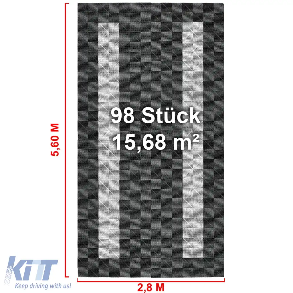 Plăci de podea RAMROXX Performance pentru garaj Podea 2.8mx5.6m gri alb Set4-image-6326903